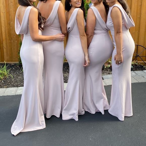 KATIE MAY NUDE BRIDESMAID DRESS SIZE 2,4,6,8 AVAILABLE - Picture 2 of 3